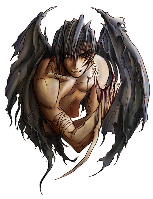 Half human half demon anime