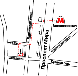 Карта метро алексеевская на карте москвы