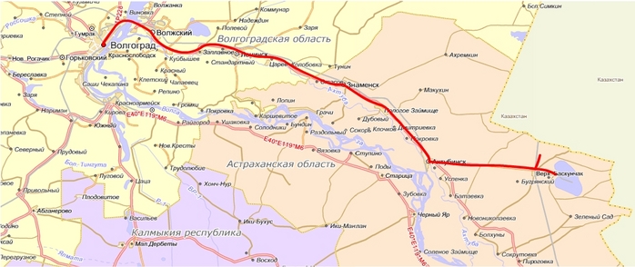 Краснодар котельниково карта